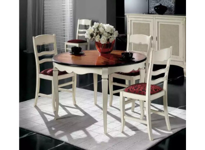 Juego de mesa completo, 4 sillas, cómoda, conjunto de comedor, mesa de madera blanco, nuevo.