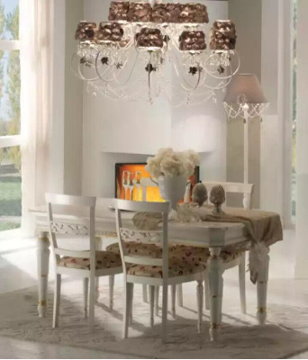 Mesa de comedor Conjunto de comedor Juego de mesa 7 piezas. Conjunto de aparador 4 sillas.