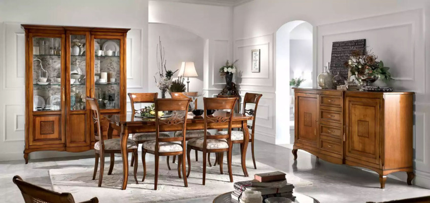 Aparador con cajones de madera, cómoda, armario de salón macizo nuevo.