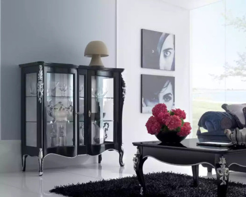 Armarios de madera Vitrinas de vidrio Armario Vitrina Muebles de salón Aparador