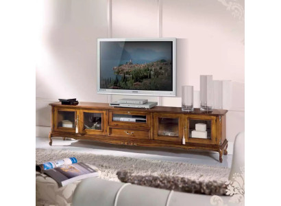 Muebles exclusivos Estilo clásico de madera lujoso soporte de TV Lowboard