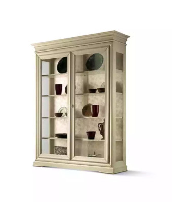 Vitrina de lujo de madera, armario de diseñador, vitrinas, armarios de salón nuevos.
