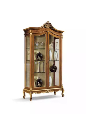 Armario de vidrio vitrina Muebles gabinete de madera Vitrinas de lujo armario de madera Nuevo