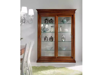 Clásico armarios vitrinas muebles de salón armario de lujo vitrina de cristal