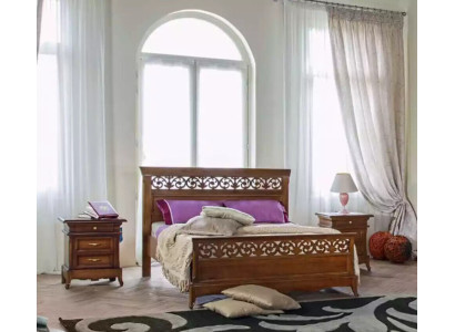 Cama 2x Mesitas de noche 3 piezas Conjunto de dormitorio Diseño Moderno Lujo Camas