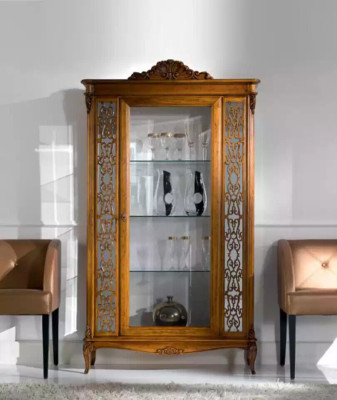 Vitrina Muebles de lujo italianos Vitrinas Aparador Armario de vidrio Diseño