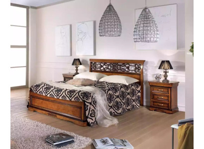 Dormitorio Set Cama 2x Mesitas de noche Camas Diseño dormitorio 3 pzs.