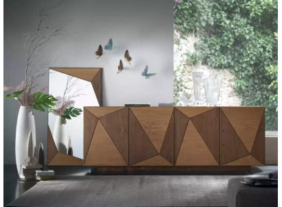 Cómoda aparador sala de estar armario armario madera Italia credenza