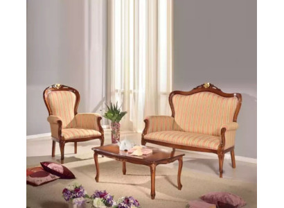 Sofá de 2 plazas juego de muebles tapizado sofá diseño clásico de lujo nuevo.