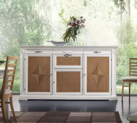 Comedor Mesa de comedor 4 sillas Conjunto Mesa Grupo de 7 piezas Conjunto Clásico