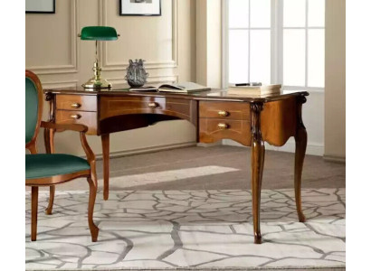 Escritorio de diseño clásico de lujo con escritorios de madera para la oficina.