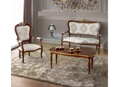 Conjunto de sofá Diseño Sofá 2 plazas Sillón Sofá Clásico de lujo Nuevo.