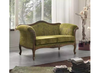 Sofá de 2 plazas Textil madera sofá de tela sofás de diseño de lujo nuevos sofás