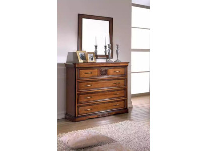 Dormitorio estilo 2 piezas cómoda con espejo Lujo Muebles italianos nuevos