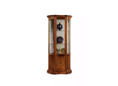 Armario diseño de madera marrón vitrina aparador vitrina de lujo vidrio nuevo