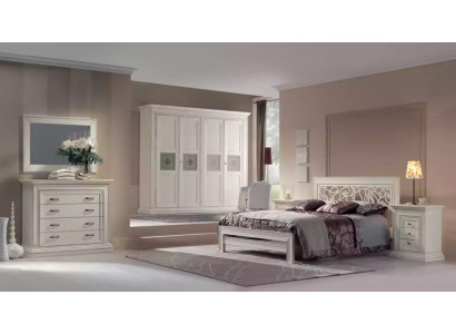 Set de dormitorio Cama 2 mesitas de noche Cómoda Diseño de dormitorio 6 piezas.