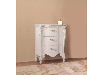 Moderno mesita de noche de diseñador con 3 cajones gabinete de madera muebles diseño nuevo.