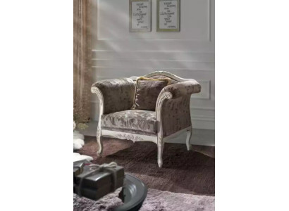 Sillón de 1 plaza Sofás tapizados de diseño de lujo Tela Gris Sofá Nuevo