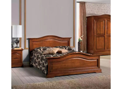 Cama doble Marco de cama de lujo de madera italiana dormitorio nuevo