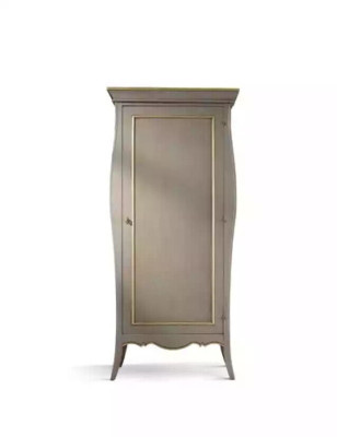 Armario del dormitorio de madera. Armario estilo clásico. Armarios de lujo.