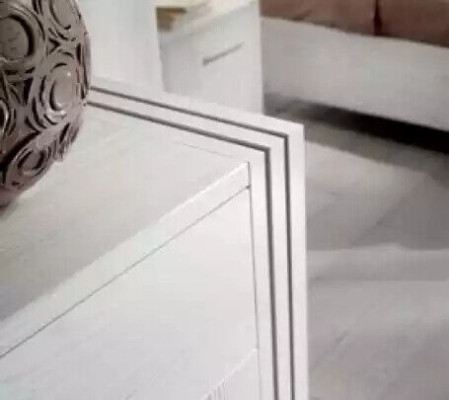 Cómoda moderna de 2 piezas. Conjunto Estilo Moderno Cómoda Espejo Muebles italianos