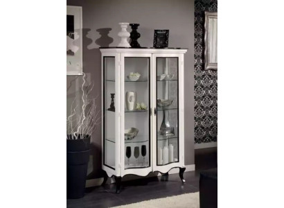 Muebles de sala Aparador de madera Vitrinas de vidrio Armario Vitrina de madera maciza