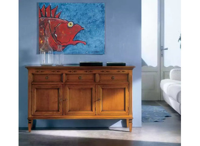 Diseño clásico Cómoda de madera Aparador marrón Cómoda Armario Nuevo