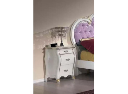 Mesita de noche con 3 cajones diseño de armario de madera clásico nuevo