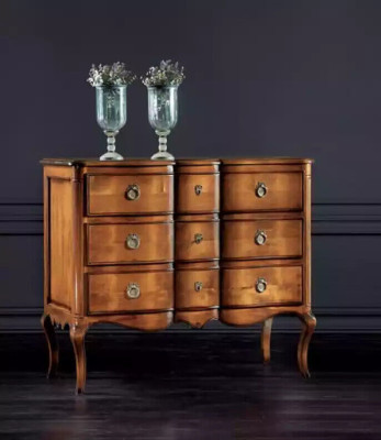 Cómoda marrón armario de lujo diseño estilo clásico dormitorio nuevo