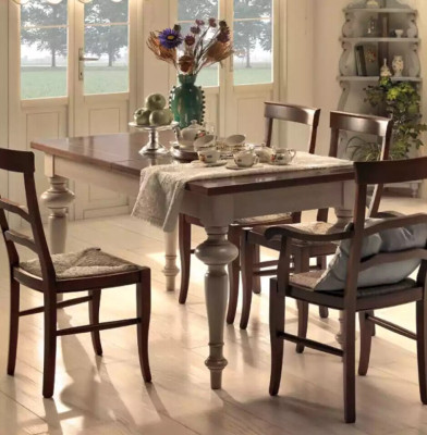 Lujo Clásico Mesa de Comedor Madera Rectangular Marrón Mesa Comedor Mesas Comedor Nuevo