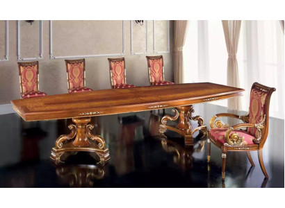 Diseño de mesas de lujo para comedor, muebles italianos mesa marrón, mesas de comedor nuevas.