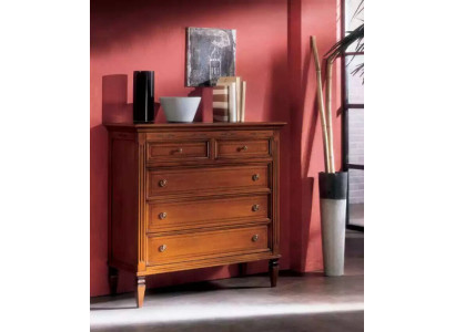 Cómoda de lujo para dormitorio con 5 cajones Armario de madera Diseño de muebles Nuevo