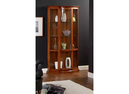 Armario de vidrio de madera, vitrina de madera, muebles de salón aparador.