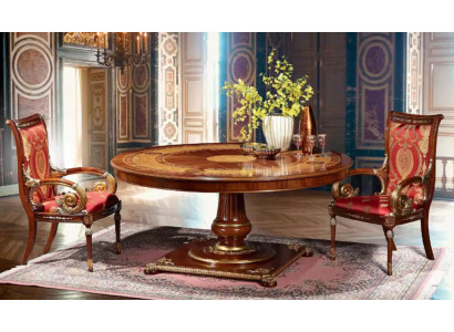 Muebles de diseñador italiano para mesa de comedor, mesas redondas marrones para comedor, nuevas.