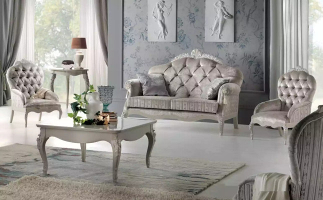 Conjunto de sofás de 2 plazas de terciopelo con sillón y mesa de centro, sofás de lujo de tela.