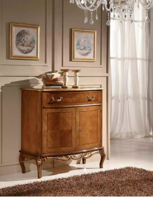 Marrón Clásico Cómoda Sala de estar Muebles de madera Decoración Aparador