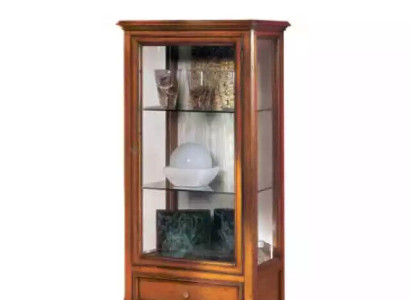 Vitrine de madera Armario vitrina Vidrios clásicos Diseño de madera Salón Nuevo