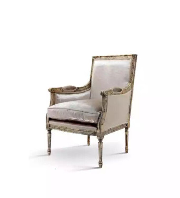 Sillón Sofá 1 Plaza Sofá Diseñador Gris Textil Sofás Acolchado Madera Nuevo