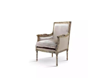 Sillón Sofá 1 Plaza Sofá Diseñador Gris Textil Sofás Acolchado Madera Nuevo