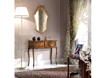 Mesa de consola clásica Muebles de madera modernos Marrón Muebles para el dormitorio
