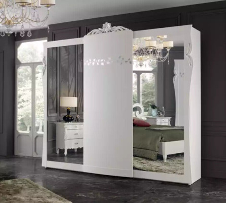 Armario de ropa de lujo Armarios de ropa Vivienda Muebles italianos Madera