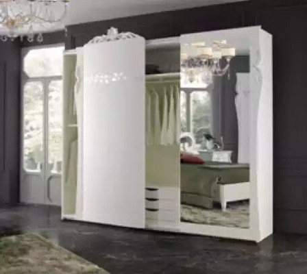 Armario de ropa de lujo Armarios de ropa Vivienda Muebles italianos Madera