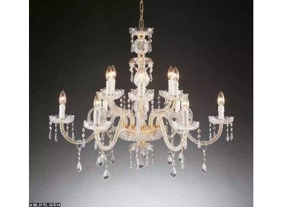 Lámpara de araña de lujo de cristal, lámpara colgante de araña moderna de techo.