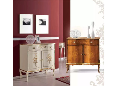 Lámpara de aparador de lujo marrón con cajón mueble de madera armario nuevo
