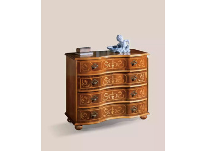 Clásica cómoda de armario de madera marrón con cajones diseño para sala de estar