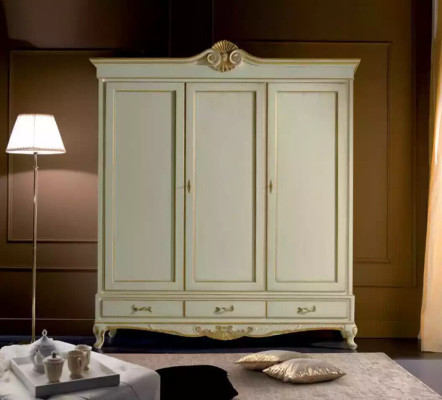 Estilo clásico Armario de madera Guardarropa Dormitorio Nuevo