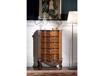 Clásica cómoda de madera marrón con cajones consola Muebles de lujo Aparador
