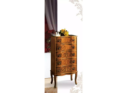 Cómoda alta clásica marrón muebles de almacenamiento diseño salón