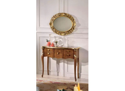 Mesa consola clásica Mesa de madera marrón Muebles de diseño para sala de estar