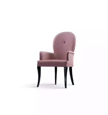 Silla con reposabrazos Sillón Acolchado Madera maciza Textil Madera Sillón Nuevo